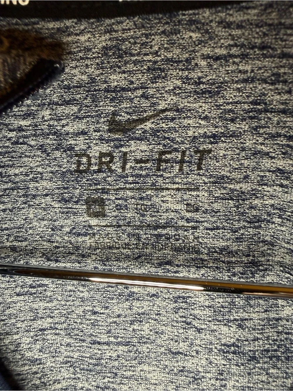 Nike Heathered Blue-Gray Dri-FIT Pullover